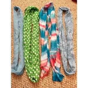 Variety of scarves
